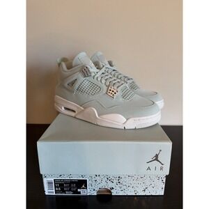 Jordan Air Jordan 4 Retro Seafoam/Sail/Metallic Silver Sneaker M 9.5 W 11 New